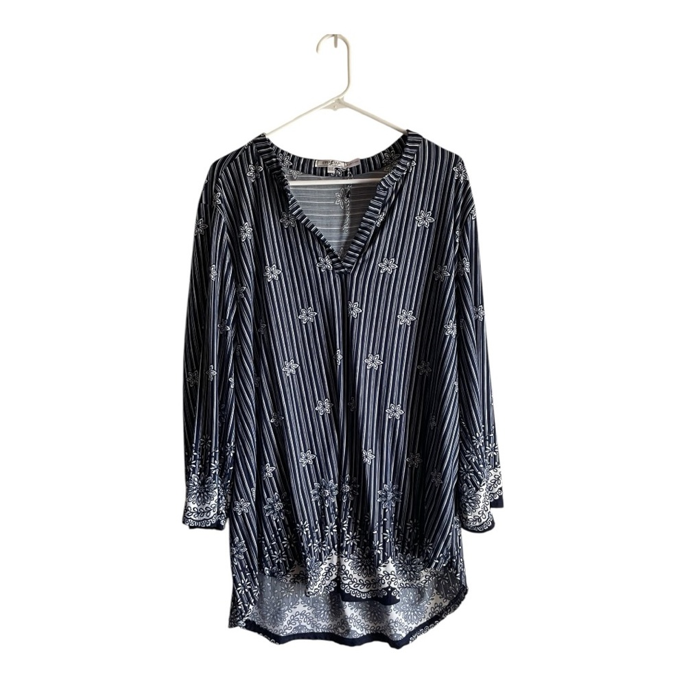 NWOT Profile Apparel Women’s Size 3XL Striped Tunic Top